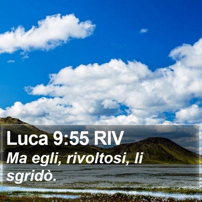 Luca 9:55 RIV Bible Verse Image