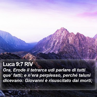 Luca 9:7 RIV Bible Verse Image