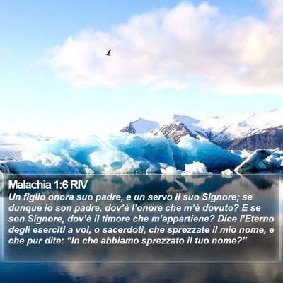 Malachia 1:6 RIV Bible Verse Image