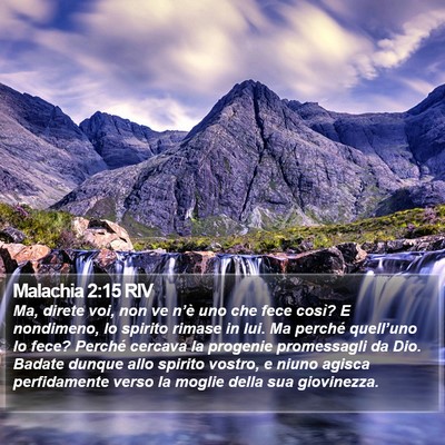 Malachia 2:15 RIV Bible Verse Image