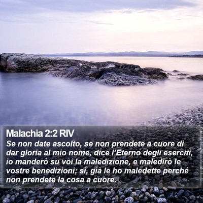 Malachia 2:2 RIV Bible Verse Image