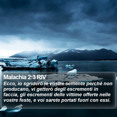 Malachia 2:3 RIV Bible Verse Image