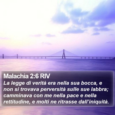 Malachia 2:6 RIV Bible Verse Image