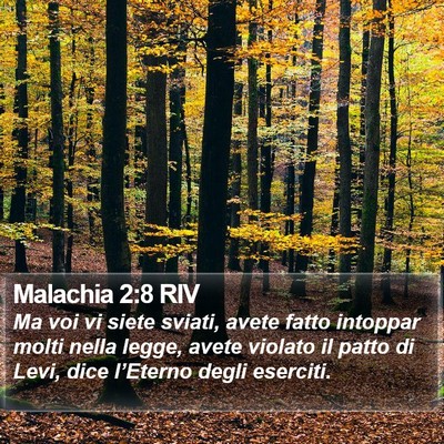 Malachia 2:8 RIV Bible Verse Image