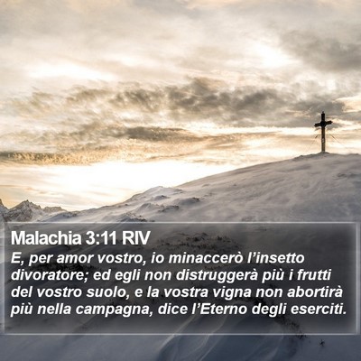 Malachia 3:11 RIV Bible Verse Image