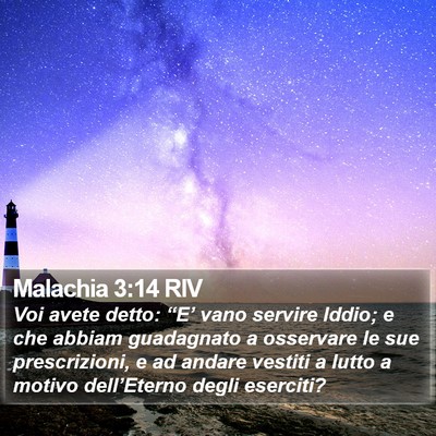 Malachia 3:14 RIV Bible Verse Image