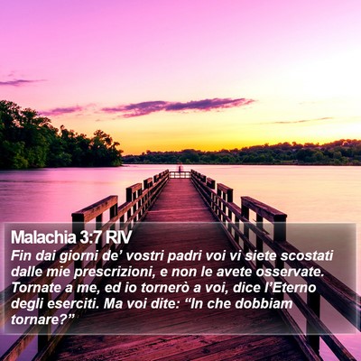 Malachia 3:7 RIV Bible Verse Image