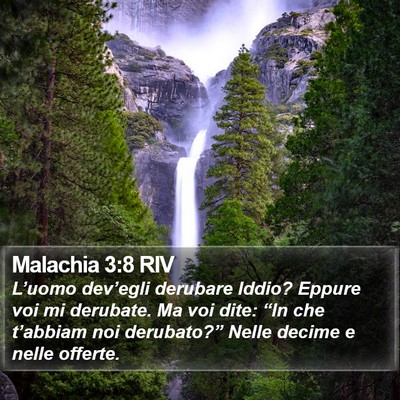 Malachia 3:8 RIV Bible Verse Image