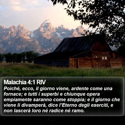 Malachia 4:1 RIV Bible Verse Image
