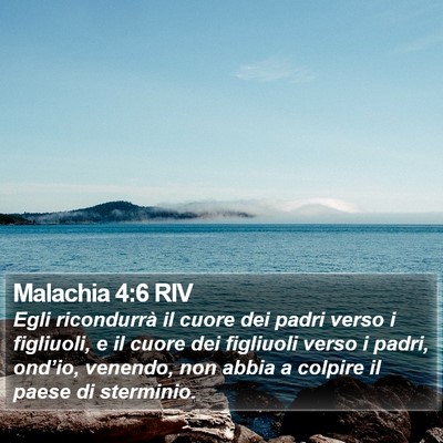 Malachia 4:6 RIV Bible Verse Image