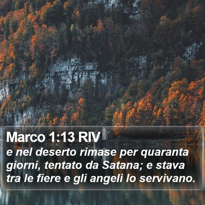 Marco 1:13 RIV Bible Verse Image