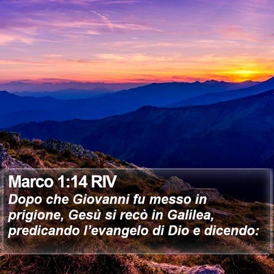Marco 1:14 RIV Bible Verse Image