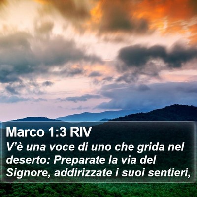 Marco 1:3 RIV Bible Verse Image