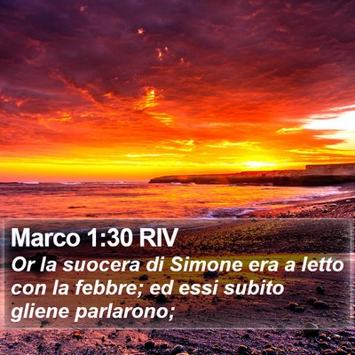 Marco 1:30 RIV Bible Verse Image