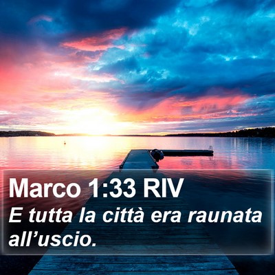 Marco 1:33 RIV Bible Verse Image
