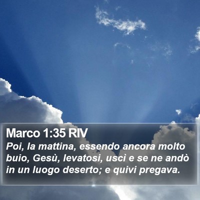 Marco 1:35 RIV Bible Verse Image
