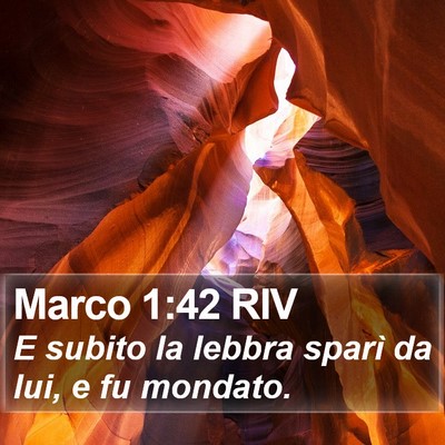 Marco 1:42 RIV Bible Verse Image