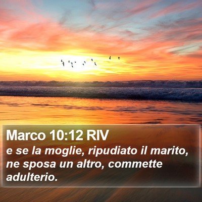 Marco 10:12 RIV Bible Verse Image