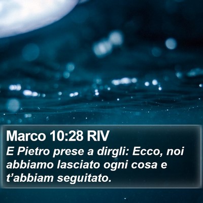 Marco 10:28 RIV Bible Verse Image