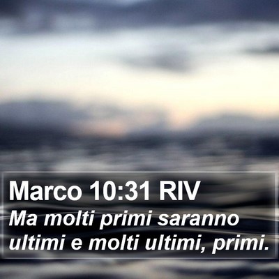 Marco 10:31 RIV Bible Verse Image