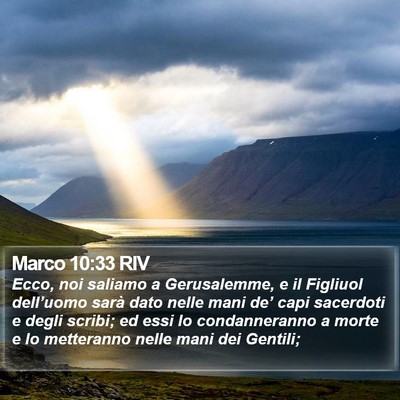 Marco 10:33 RIV Bible Verse Image