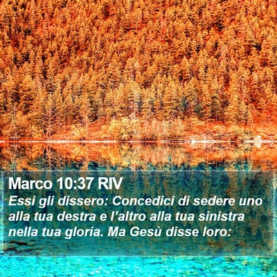 Marco 10:37 RIV Bible Verse Image