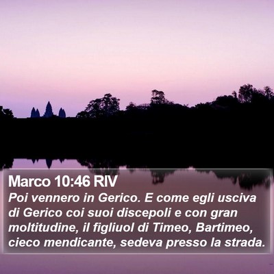 Marco 10:46 RIV Bible Verse Image