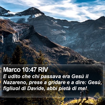 Marco 10:47 RIV Bible Verse Image