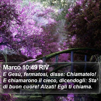 Marco 10:49 RIV Bible Verse Image