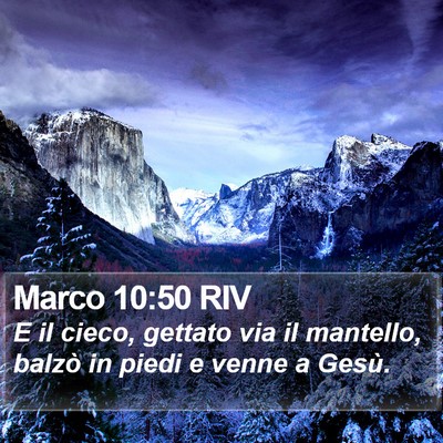 Marco 10:50 RIV Bible Verse Image