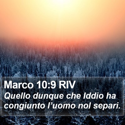 Marco 10:9 RIV Bible Verse Image