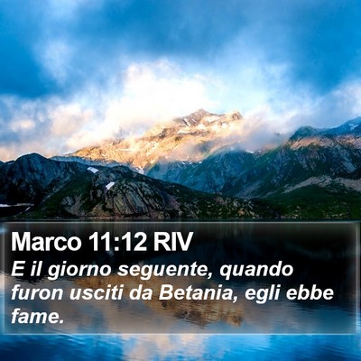 Marco 11:12 RIV Bible Verse Image