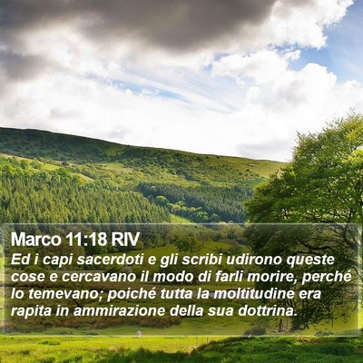 Marco 11:18 RIV Bible Verse Image