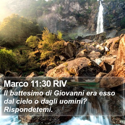 Marco 11:30 RIV Bible Verse Image