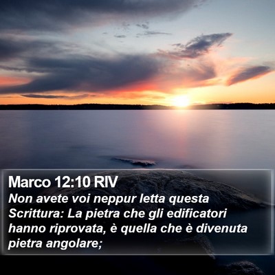 Marco 12:10 RIV Bible Verse Image