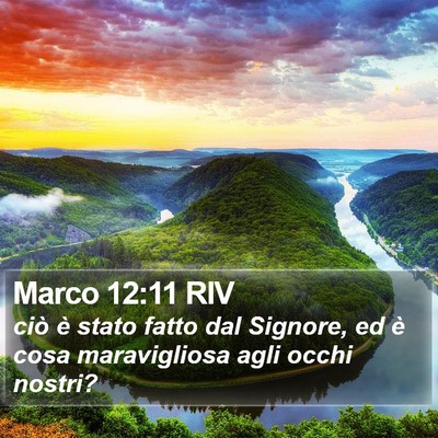 Marco 12:11 RIV Bible Verse Image