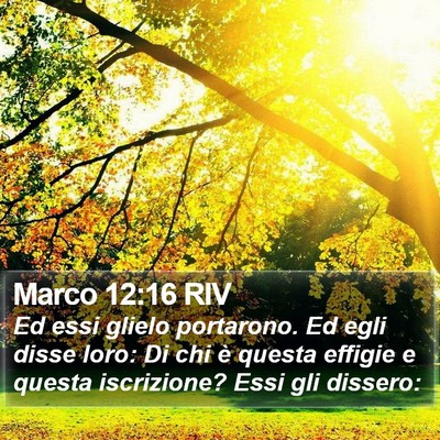 Marco 12:16 RIV Bible Verse Image