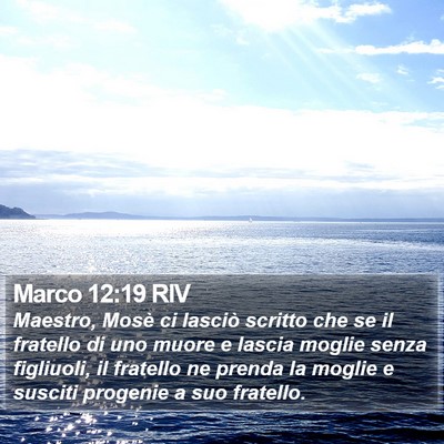Marco 12:19 RIV Bible Verse Image