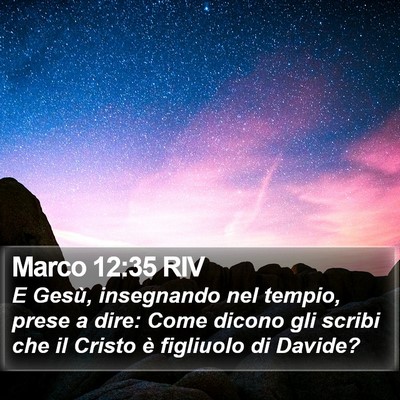 Marco 12:35 RIV Bible Verse Image