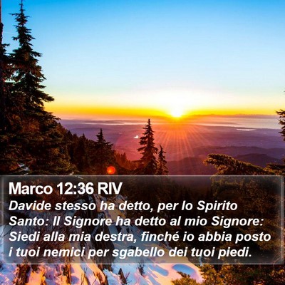 Marco 12:36 RIV Bible Verse Image