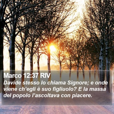Marco 12:37 RIV Bible Verse Image
