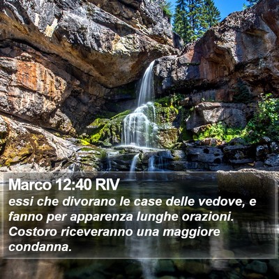 Marco 12:40 RIV Bible Verse Image