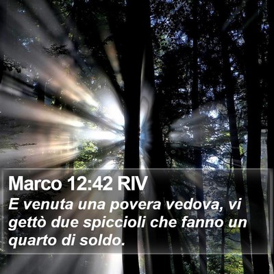 Marco 12:42 RIV Bible Verse Image