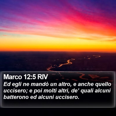 Marco 12:5 RIV Bible Verse Image