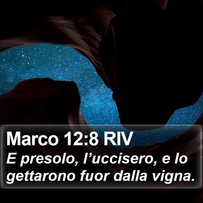 Marco 12:8 RIV Bible Verse Image