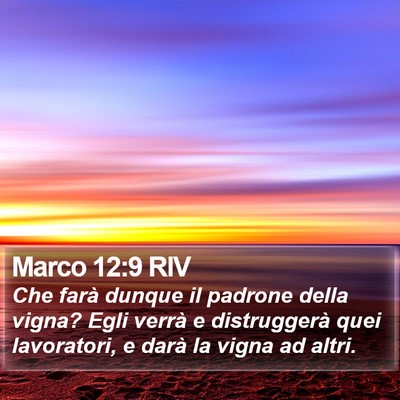 Marco 12:9 RIV Bible Verse Image