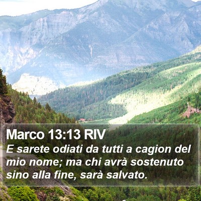 Marco 13:13 RIV Bible Verse Image