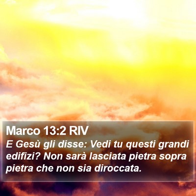 Marco 13:2 RIV Bible Verse Image