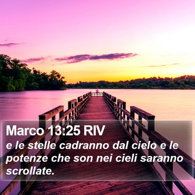 Marco 13:25 RIV Bible Verse Image