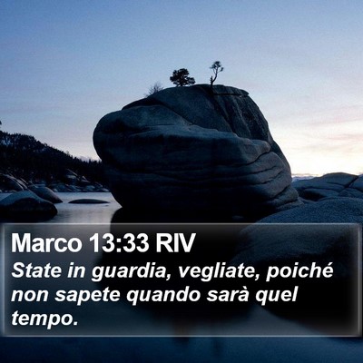 Marco 13:33 RIV Bible Verse Image